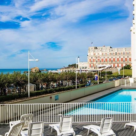 Superbe Studio Face A La Mer Acces Direct Plage Biarritz Exteriör bild